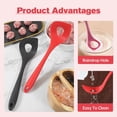 thumbnail image 7 of 2PCS Meatball Maker Tool, Non Stick Meatball Scoop Ball Maker Silicon Meatballs Fish Ball Spoon with Comfortable Handles, Manual Meatball Press Spoon Meatball Making Tools for Kitchen (Red), 7 of 7