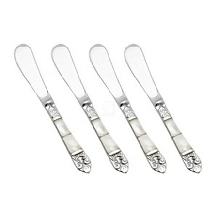 Mother Of Pearl Silver Plated Cheese Er Knives Spreaders Set Mother Of Pearl Silver Plated Cheese Er Knives Spreaders Set 4