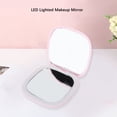 thumbnail image 3 of LED Makeup Mirror 3X Magnification LED Lighted Travel Makeup Mirror, 3X Magnification, Compact, Portable For Handbag, Purse, Pocket Folding, Handheld, 3 of 8