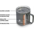 thumbnail image 2 of Hydraflow Parker - 25oz - Triple Wall Vacuum Insulated Mug - Stainless Steel Coffee Mug with Slide Top Lid - Insulated Coffee Mug for Commuting, Outdoors, Camping - Walnut Wood, 2 of 3