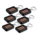thumbnail image 1 of Minilinternas negras, paquete de 6: llaveros con luces LED solares, portátiles y ecológicas, 1 of 7