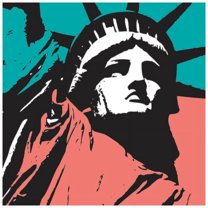 Marmont Hill Mh-Jrug-34-C-40 40" X 40" "Liberty 2" Giclee Art Print On Stretched Canvas By