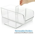 thumbnail image 3 of EatEx 1 Pack Clear Plastic Bathroom Vanity Storage Bin with Handles - Container Organizer for Soaps, Shampoos, Conditioners, Cosmetics, Hand Towels, Hair Brush, Body Spray, Lotion & More, 3 of 7
