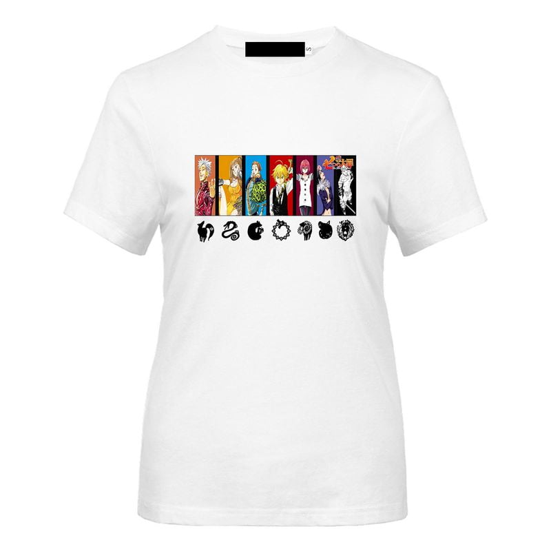 seven deadly sins graphic tee