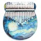 thumbnail image 1 of Pulgar Piano Exquisito Dedo Piano Acrílico Mano Instrumento Musical Con Martillo Y Bolsa De Almacenamiento Para Niños Adultos Principiantes 17 Teclas Yuarrent EL014431-01, 1 of 6