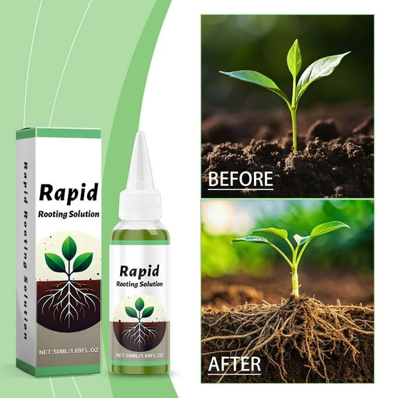 QIPOPIQ Rooting Solution for All Plants,Rooting Hormone for Cuttings,Rapid Rooting Solution Plant Growth Enhancer Supplement, Root Starter for Plant Cuttings