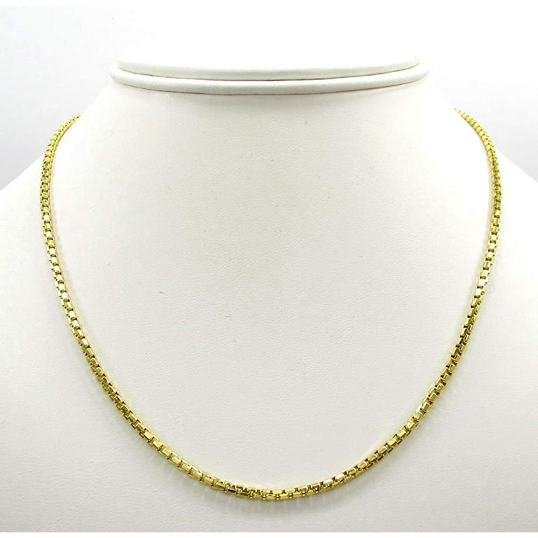 Round box chain gold best sale
