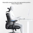 thumbnail image 4 of Sihoo Ergonomics Office Chair Computer Chair Desk Chair, Adjustable Headrests Chair Backrest and Armrest's Mesh Chair (Black), 4 of 9