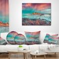 thumbnail image 4 of Designart Blue Waters in Spring - Seascape Photography Throw Pillow - 16x16, 4 of 5