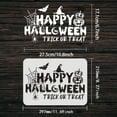 thumbnail image 2 of Happy Halloween Wicked Stencil 11.7x8.3 inch Trick Or Treat Reusable Mylar Stencil Template for Painting Crafts and Decorations DIY Art Projects Wood Wall Halloween Home Decor, 2 of 9