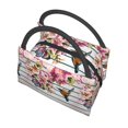 thumbnail image 5 of Vsdgher Bird and Floral Print Insulated Reusable Bags with Sturdy Zipper and Handles, Foldable Totes for Hot or Cold Food Bring or Delivery, 5 of 8