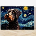 thumbnail image 4 of German Wirehaired Pointer Dog Canvas Van Gogh Starry Night Wall Art Gifts Canvas Wall Art Frame Music Artist Customized Canvas Framed Photo Art Work For The Bedroom(Gifts For Dog Lover ), 4 of 6