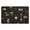 Modèle de Diamant (99), variante sur Tapis Coureur Boho 20x32 Pouces pour Salle de Bain - Profitez de la Douceur et de l'Absorption dans Votre Salle de Bain, Chambre, Cuisine, Couloir - Tapis Noir Géométrique Moderne Idéal pour la Déco Western Farmhouse