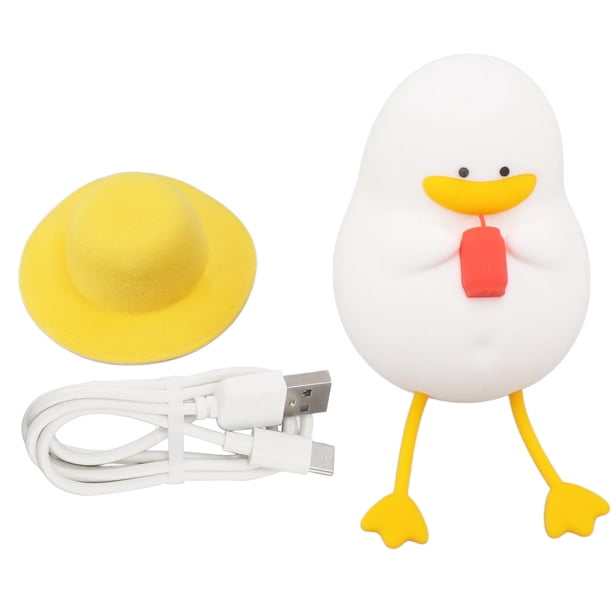 Luz nocturna recargable, linda luz nocturna de pato, luz nocturna que cuida los ojos, lámpara linda de pato, máxima comodidad Jadeshay A
