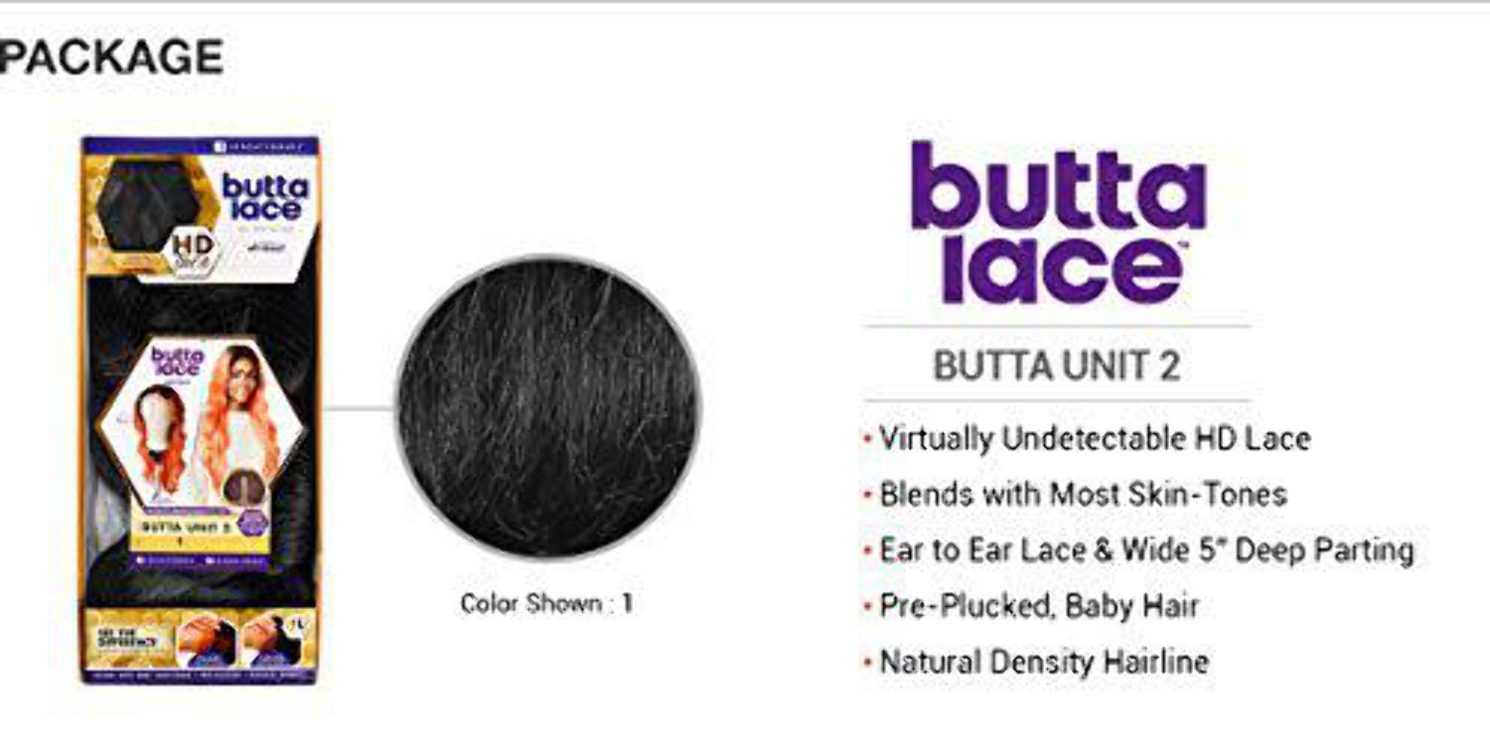 Sensationnel Butta HD Lace Front Wig Butta Unit 2 (1B)