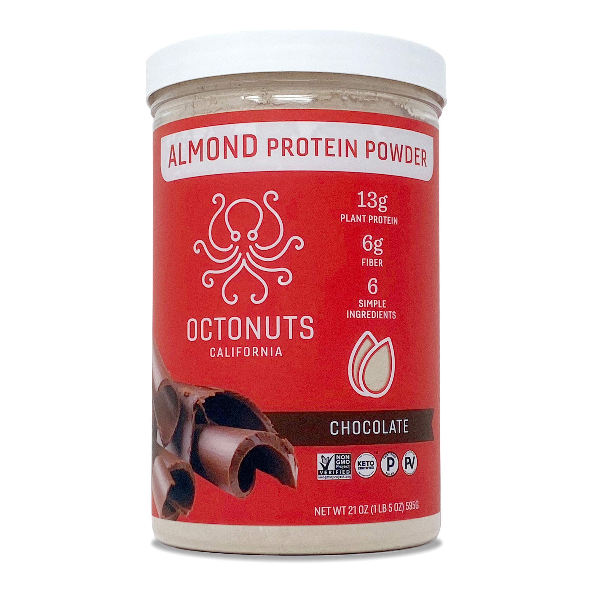 Octonuts Chocolate Almond Protein Powder, 21 Ounce, Made with