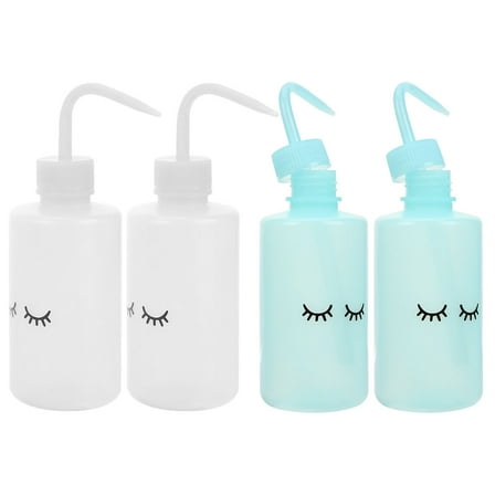 Soimiss 4 Pcs Narrow Watering Bottle Plastic Assorted Color Squeeze