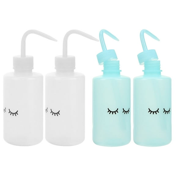Soimiss 4 Pcs Narrow Watering Bottle Plastic Assorted Color Squeeze