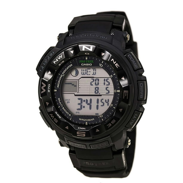 casio pathfinder moon phase hunting watch