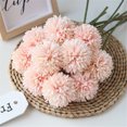 thumbnail image 2 of Bola de crisantemo artificial, centro de mesa de oficina en casa, flor falsa, adorno de boda, rosa 6 piezas Advancent HA8915-03B, 2 of 6