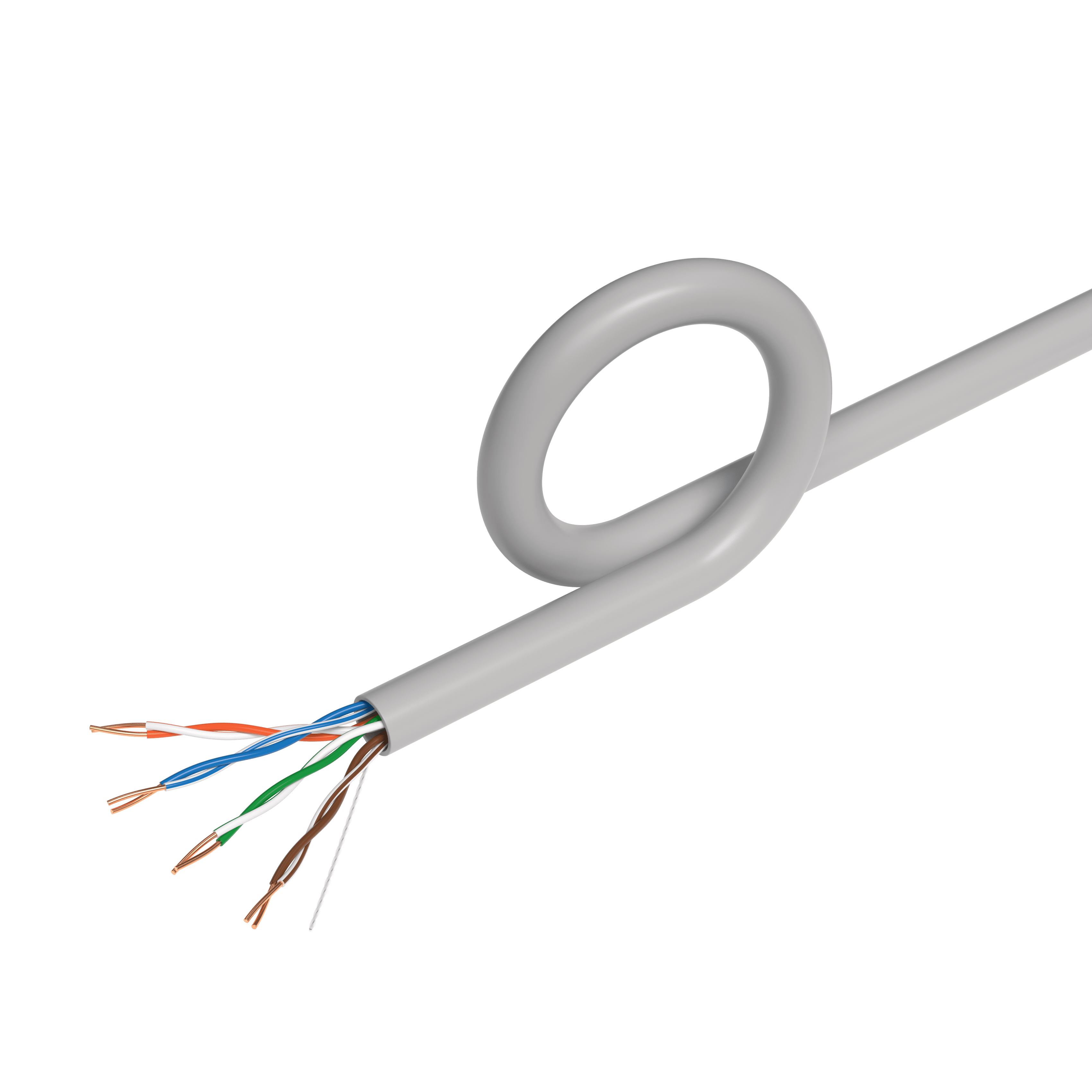 Cables Direct Online 500ft Cat5e Ethernet Cable – 24AWG Solid CCA, UTP, Unshielded, 350MHz, LAN Network Wire, Pull Box, RJ45 Compatible, Indoor Use, High-Speed Internet, Gray