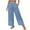 01-Light Blue, variant on Ecqkame Wide Leg Pants for Women Business Casual Elastic High Waisted Pants Stretch Breathable Lightweight Vacation Ankle Pants with Pockets 02-Green 02-02-Green
