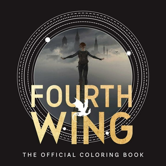 Fourth Wing: the Official Coloring Book, 96 pages (Paperback)