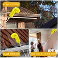 thumbnail image 6 of Gutter Cleaning Brush from the Ground 10.1FT Extendable Gutter Cleaner Brush Roof Gutter Cleaning Tools with 8 Extension Pole and 2 Brush Heads, Easy Remove Leaves and Debris, 6 of 12