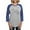 Heather/Blue, variant on CafePress - My Dog Lets Me Sleep On The Bed Womens Baseball Te - Womens Baseball Tee