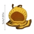 thumbnail image 2 of BotaniNest Handmade Crochet Themed Outfit For 13cmCollectible Figures Yellow With Hood, 2 of 5