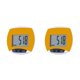 thumbnail image 4 of Sonducket Contador de pasos electrónico para caminar con pantalla LCD Contador de calorías multifuncional Podómetro digital Correr Jogging Amarillo 2Conjunto, 4 of 6