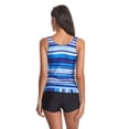 thumbnail image 5 of Melyum Women Tankini Two Piece Swimsuits Tummy Control Tank Top Swimwear with Boyshorts Stripes Bathing Suits, 5 of 6