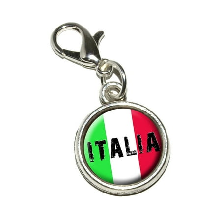 Italia - Italy Italian Flag Bracelet Charm