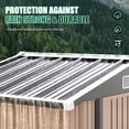 thumbnail image 5 of Clouddwell 8 x 6 FT Shed Outdoor Storage Shed with Double Hinged Large Door, Large Metal Shed with Lockable Door & Sloped Roof for Garden, Patio and Backyard, Brown, 5 of 7