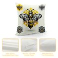 thumbnail image 4 of Leisuo Pillow Covers, Bee Summer Honeycomb Farmhouse Decorations Throw Pillow Covers Honeybee Seasonal Outdoors Decorative Cushion Case for Couch Sofa Home, 4 of 5