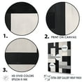 thumbnail image 3 of Designart "Dream Of Black And White Cuboids I" Abstract Shapes Canvas Art Print, 3 of 7