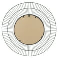 thumbnail image 5 of Stonebriar 24" Circular Metal Modern Hanging Wall Mirror, Black, 5 of 9