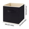 thumbnail image 2 of Under $10 Storage Bins, Hwkond Lidless Clothes And Toys OrganizerDesktop Storage BoxCloset DrawerNon-Woven Storage Box Black Style, 2 of 2