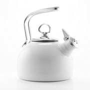 Chantal Tea Kettle Classic Harmonica Whistling Teakettle, 1.8 quart, Marigold
