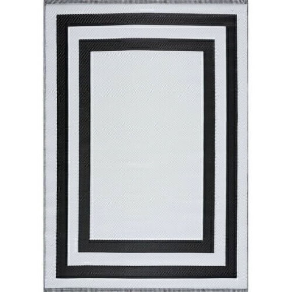 Recycled Reversible Indoor Outdoor Plastic Area Rug
