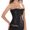 Black, variant on Grebrafan Gothic Corset Tops Women Wedding Bustiers Bride White 3XL