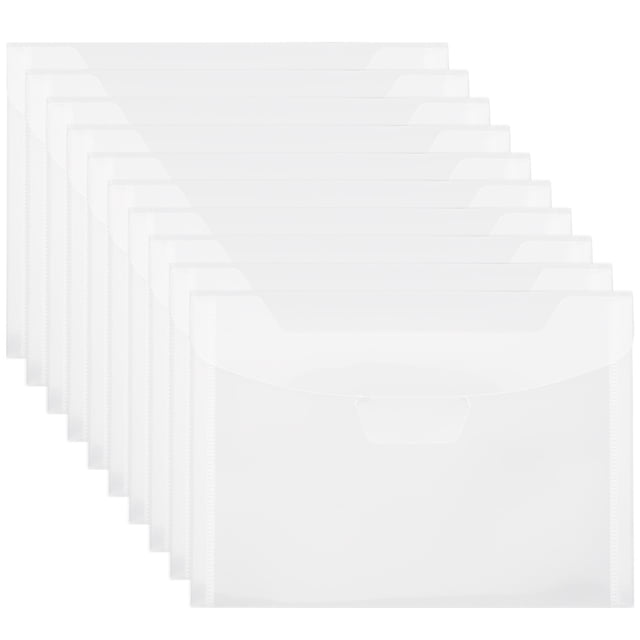 Shisuyan Sac pour Documents Transparent Imperméable Lot de 20 7,5 X 5,5 Pouces