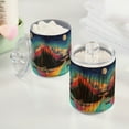 thumbnail image 2 of Yayeee 2 Pack Qtip Holder Bathroom Cotton Swab Canister with Lid Clear Dispenser Set, Colorful Road, 2 of 6