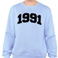 thumbnail image 2 of 1991 College Style Sweatshirt Unisex Medium Light Blue, 2 of 5