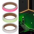 thumbnail image 4 of Luminous Tape Fluorescent Reflective Stage Warning Tape 3pcs 16.4ft Green Blue Pink for Night, 4 of 7
