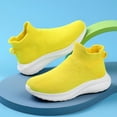 thumbnail image 6 of Xiaoxatg Lightweight Girls Mesh Running Shoes Breathable Athletic Footwear For Kids Comfortable Daily Casual Sports Sneakers Youth 11-11.5 Years Yellow, 6 of 7