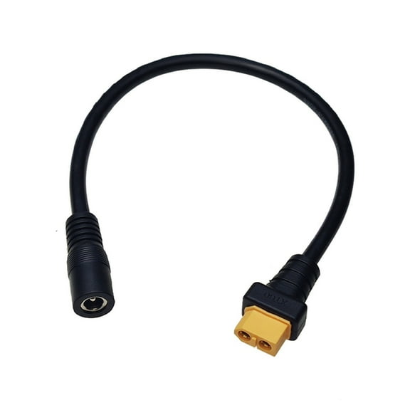 XT60 Female to DC5525 Female Connectors Cable for Outdoor Power Solution