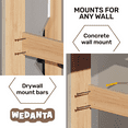 thumbnail image 4 of Wooden Swedish Ladder Wall Set – Kids Stall Bars for Exercise – Swedish Gymnastic Wall Gym – Playground, 4 of 5