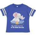thumbnail image 3 of Inktastic My Safta Loves Me to the Moon and Back Elephant Family Boys or Girls Toddler T-Shirt, 3 of 5