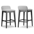 thumbnail image 2 of Glamour Home Ave 28.5" Faux Leather Bar Stool with Stitching in Brown (Set of 2), 2 of 6